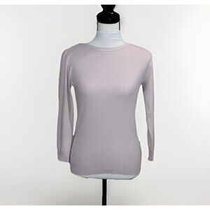 Agnes B Gold Button Shoulder Women's Pink Sweater Badiane 3/4 Sleeves FRANCE XS